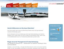 Tablet Screenshot of flugplatz-mannheim.de